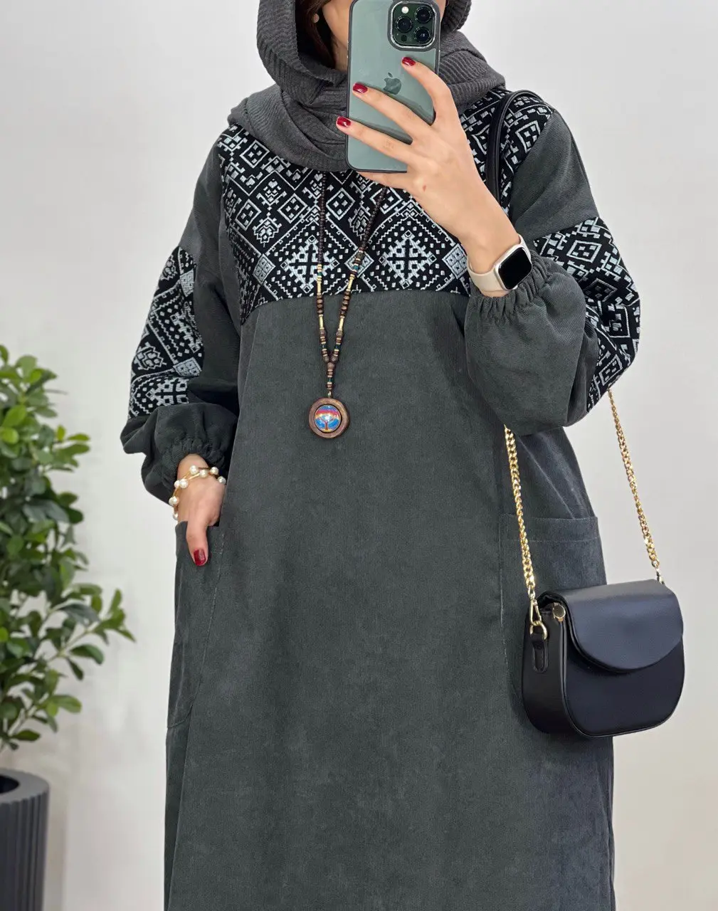 پیراهن مانتویی پاییزه آوان 1